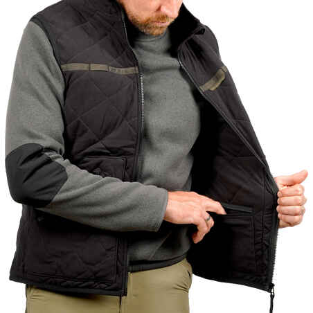 Country Sport Silent Padded Gilet 500 Black.