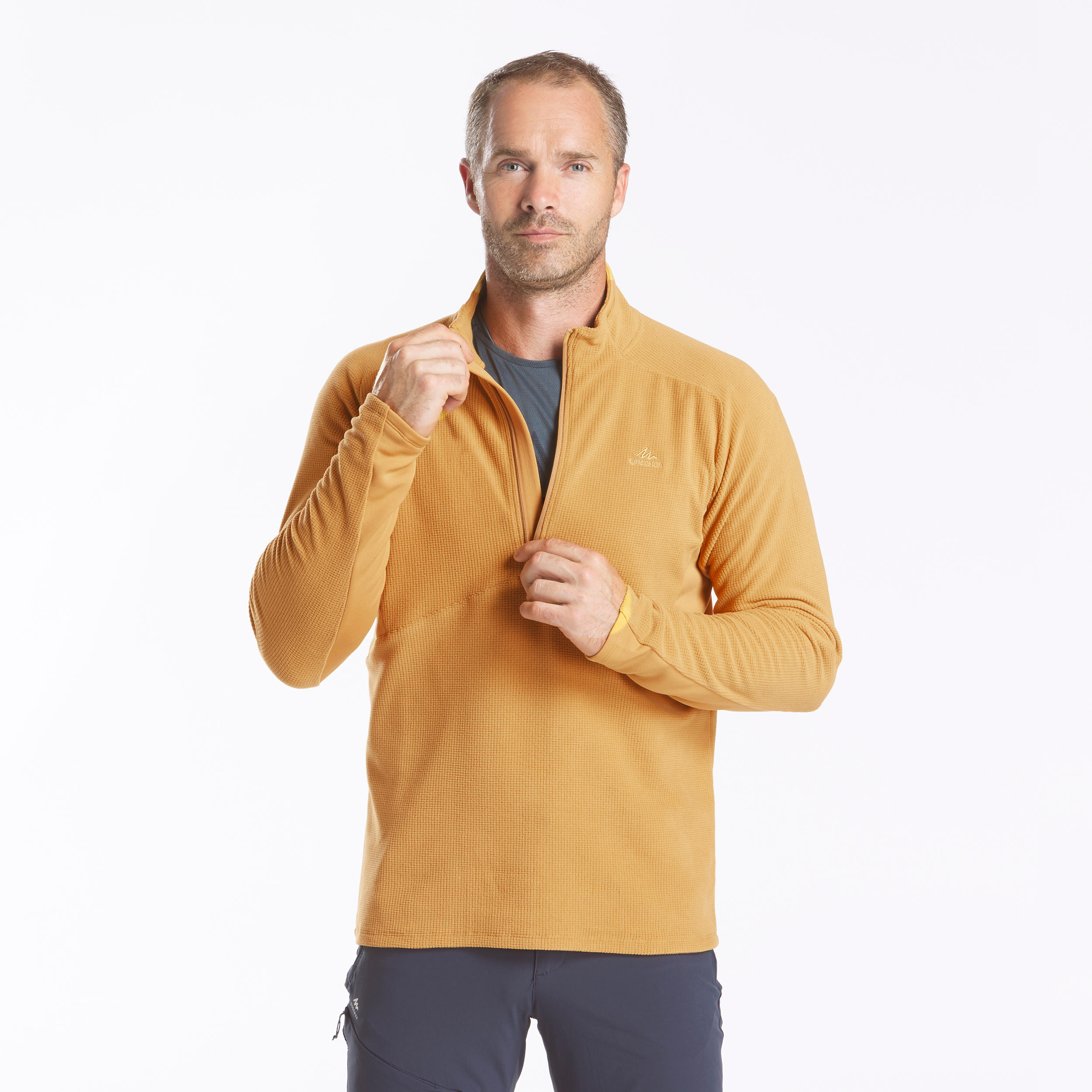 

Men' Mountain Walking Fleece - MH500 -  By QUECHUA | Decathlon