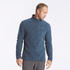 Men Sweater Half-Zip Fleece for Hiking MH100 Navy Blue