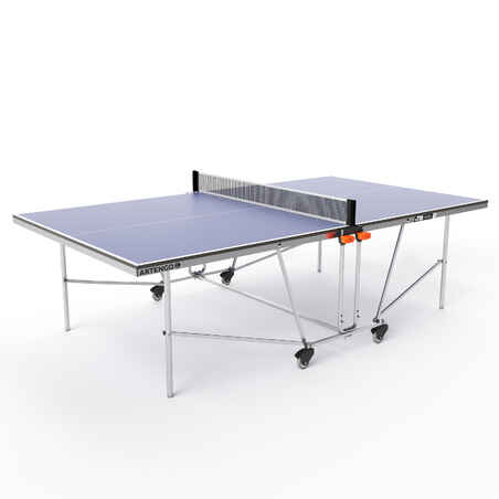 Mesa de ping-pong para interiores plegable - Pongori TTT110 - Azul