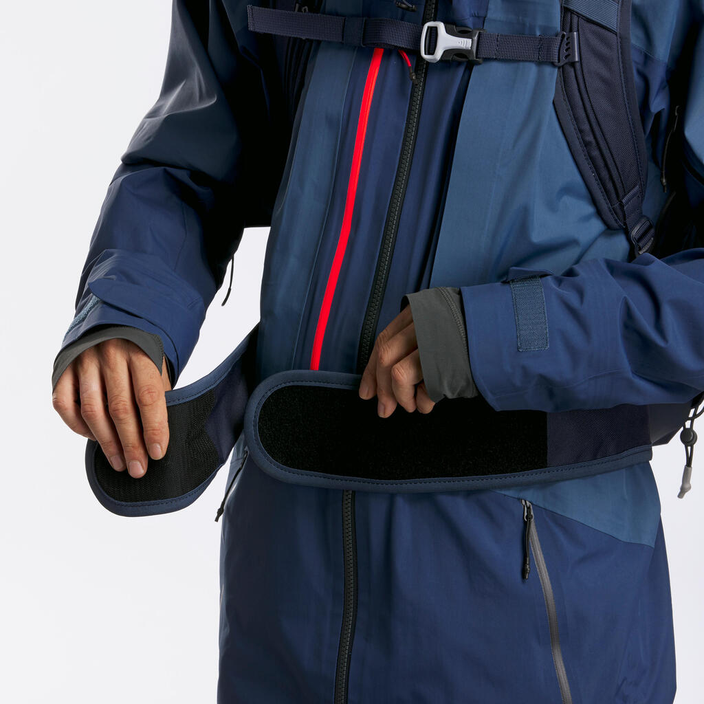 Snowboardový a lyžiarsky batoh FR 100 Defense na freeride tmavomodrý