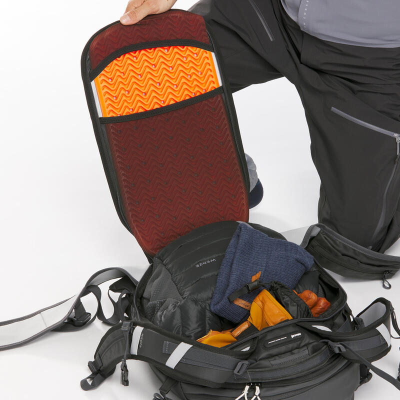 Mochila de esquí y snowboard con defensa lumbar Wedze Defense 27L