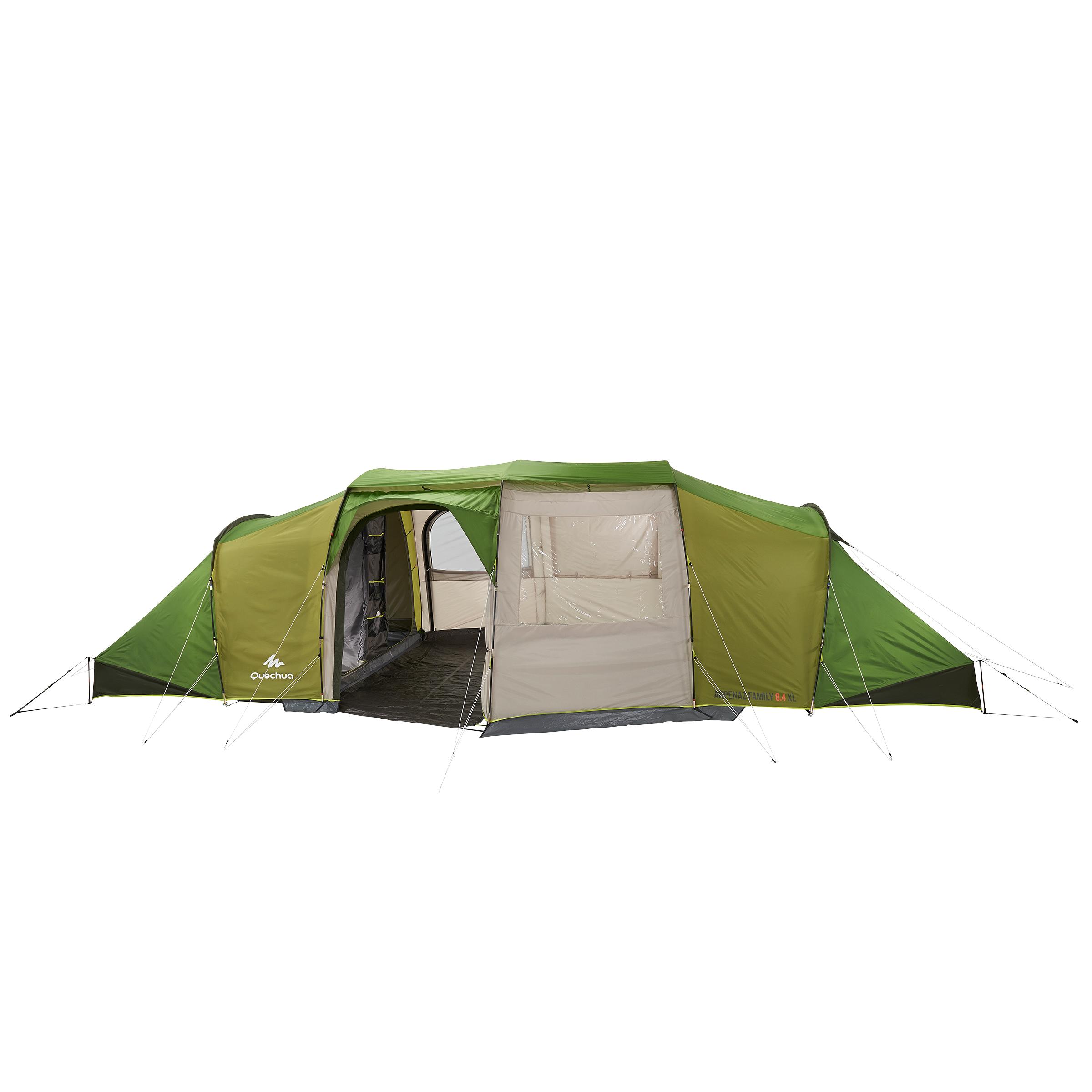 Tenda Da Campeggio Arpenaz 84 8 Persone 4 Camere Quechua Decathlon