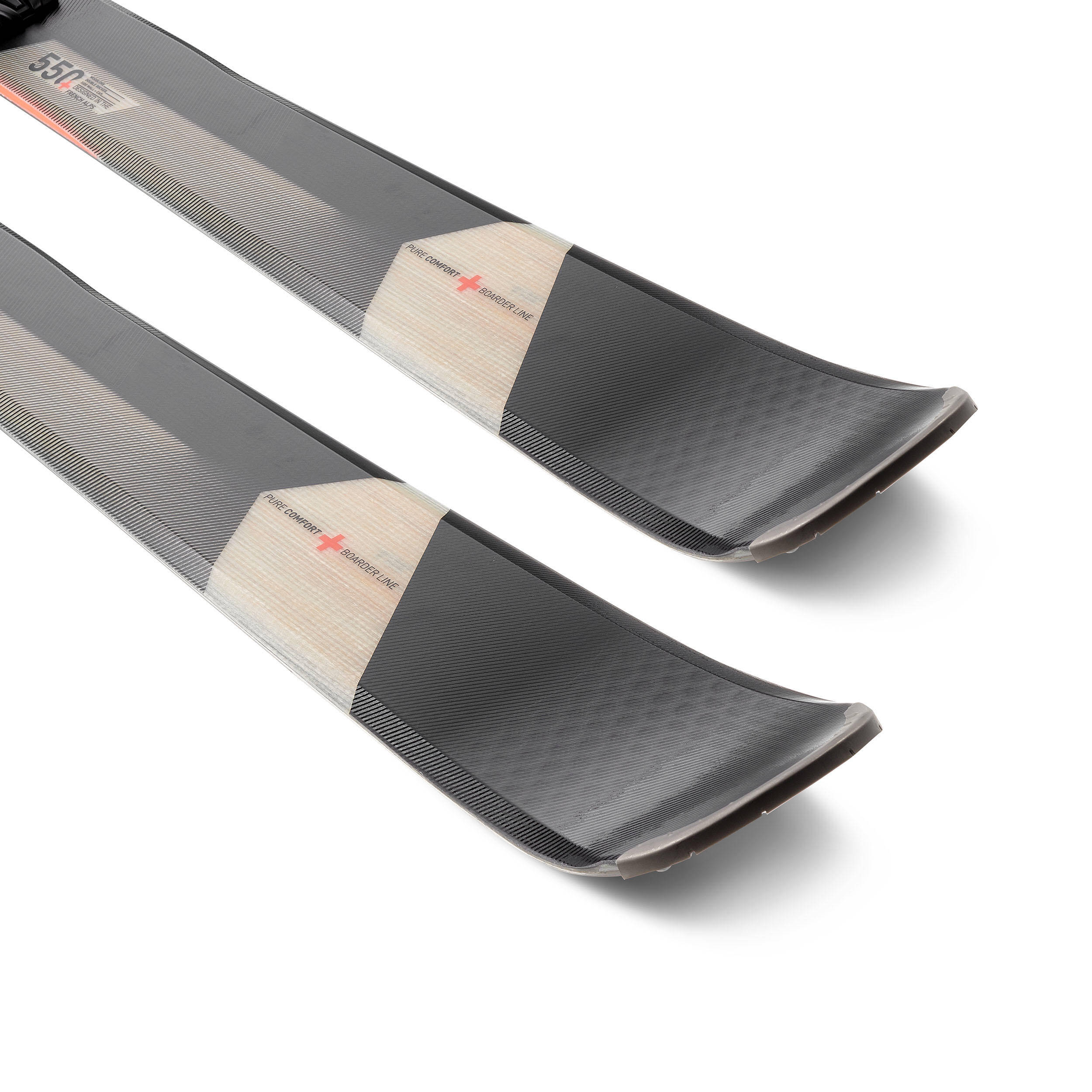 MEN’S ALPINE SKI WITH BINDING - CROSS 550+ BLACK -  3
