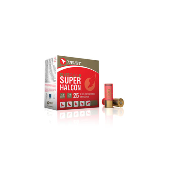 Cartucho Caza trust super halcon calibre 12 36 gr x 25