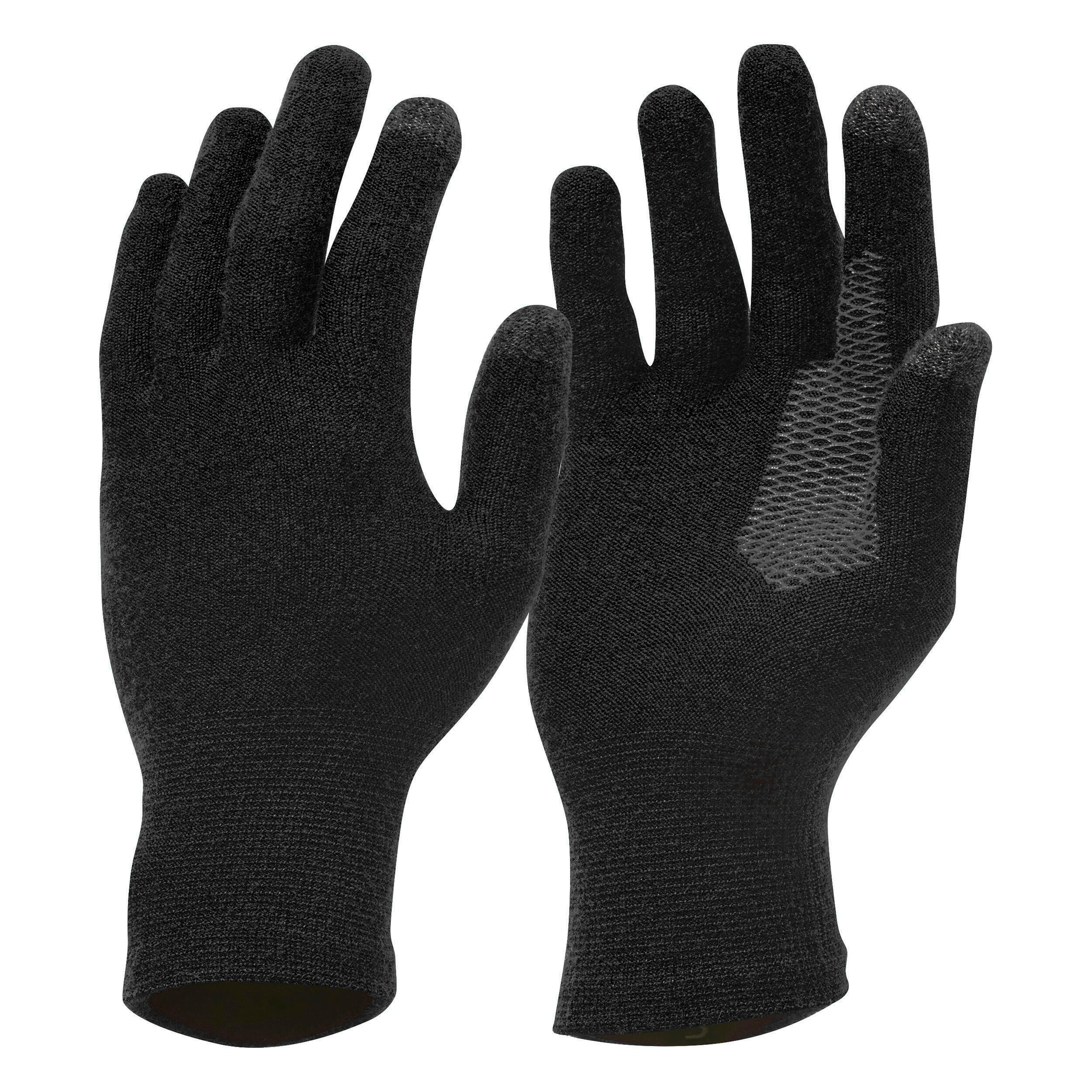 Sous gants sans couture de trekking montagne MT500 noir adulte FORCLAZ Decathlon