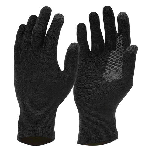 Sous-gants tactiles de trekking montagne - TREK 500 noir unisexe