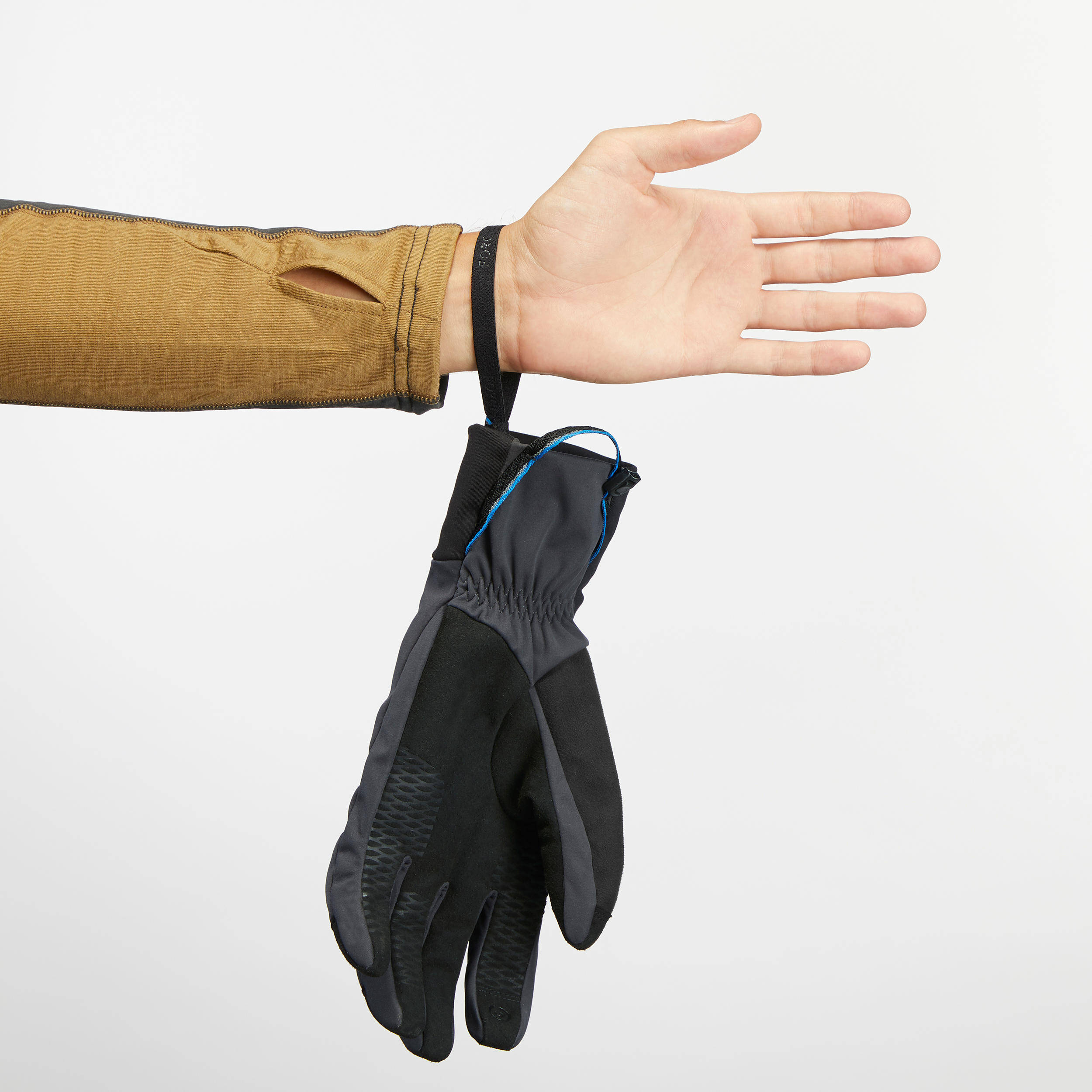 Adult Windproof Mountain Trekking Gloves - TREK 900 Grey   -  4