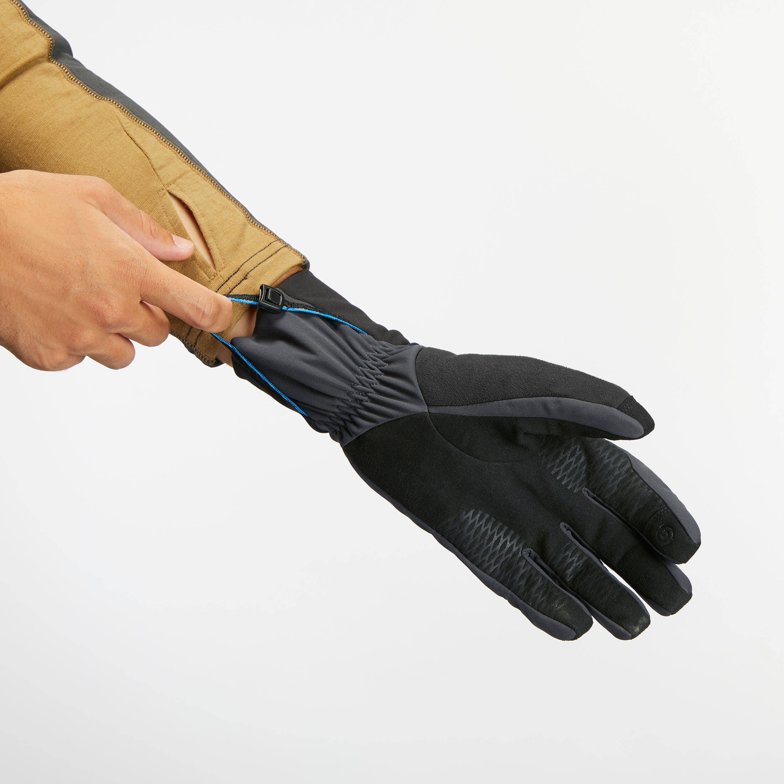 Adult Windproof Mountain Trekking Gloves - TREK 900 Grey   -  5