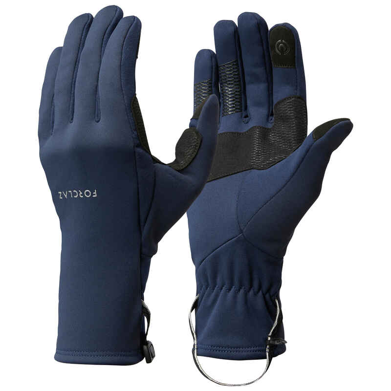 Handske för bergsvandring Stretch TREK 500 vuxen blå 