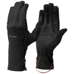 Adult Breathable Mountain Trekking Gloves - TREK 500 - Black