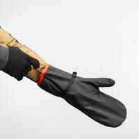 Adult Mountain Trekking Waterproof Over-Mittens - MT500 - Black
