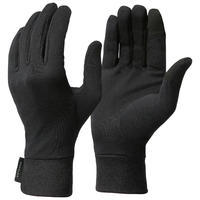 Adult Mountain Trekking Silk Liner Gloves - MT 500 Black