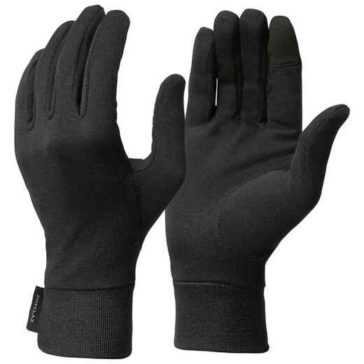 
      GUANTES INTERIORES DE TREKKING ADULTOS TREK500 NEGRO
  