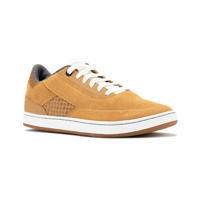 Adult Low-Top Cupsole Skate Shoes Crush 500 - Ochre/White