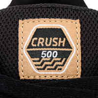 Kids' Low-Top Skateboard Shoes Crush 500 - Grey/Black