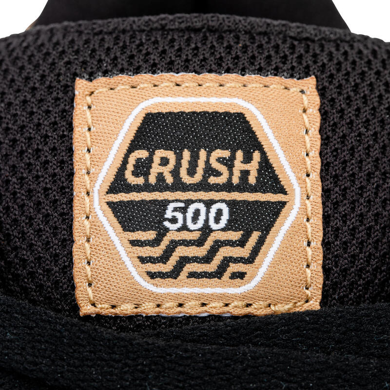 Dětské skateboardové boty Crush 500 šedo-černé 