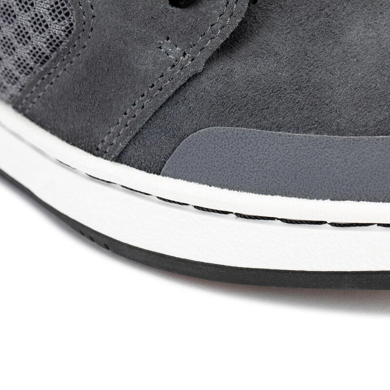 Chaussures basses de skateboard pour enfant CRUSH 500 grise et noire
