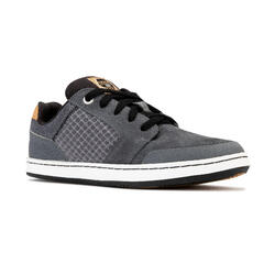 Chaussures basses de skateboard pour enfant CRUSH 500 grise et noire