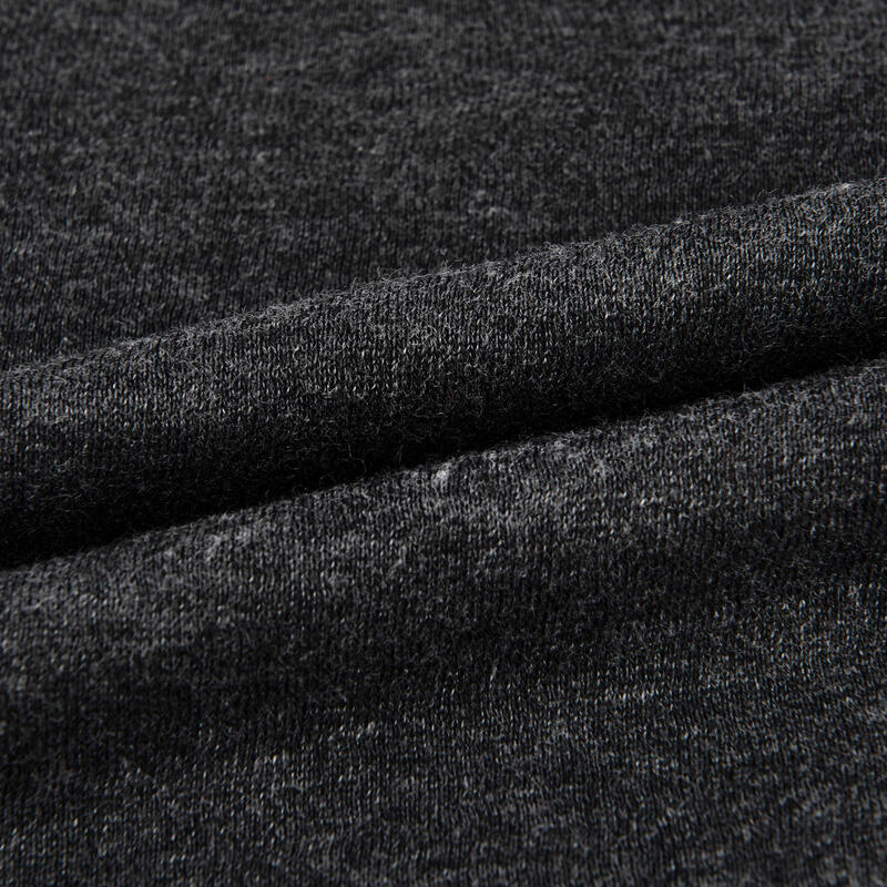 Pantaloni bambino unisex ginnastica 100 regular misto cotone grigio scuro melange