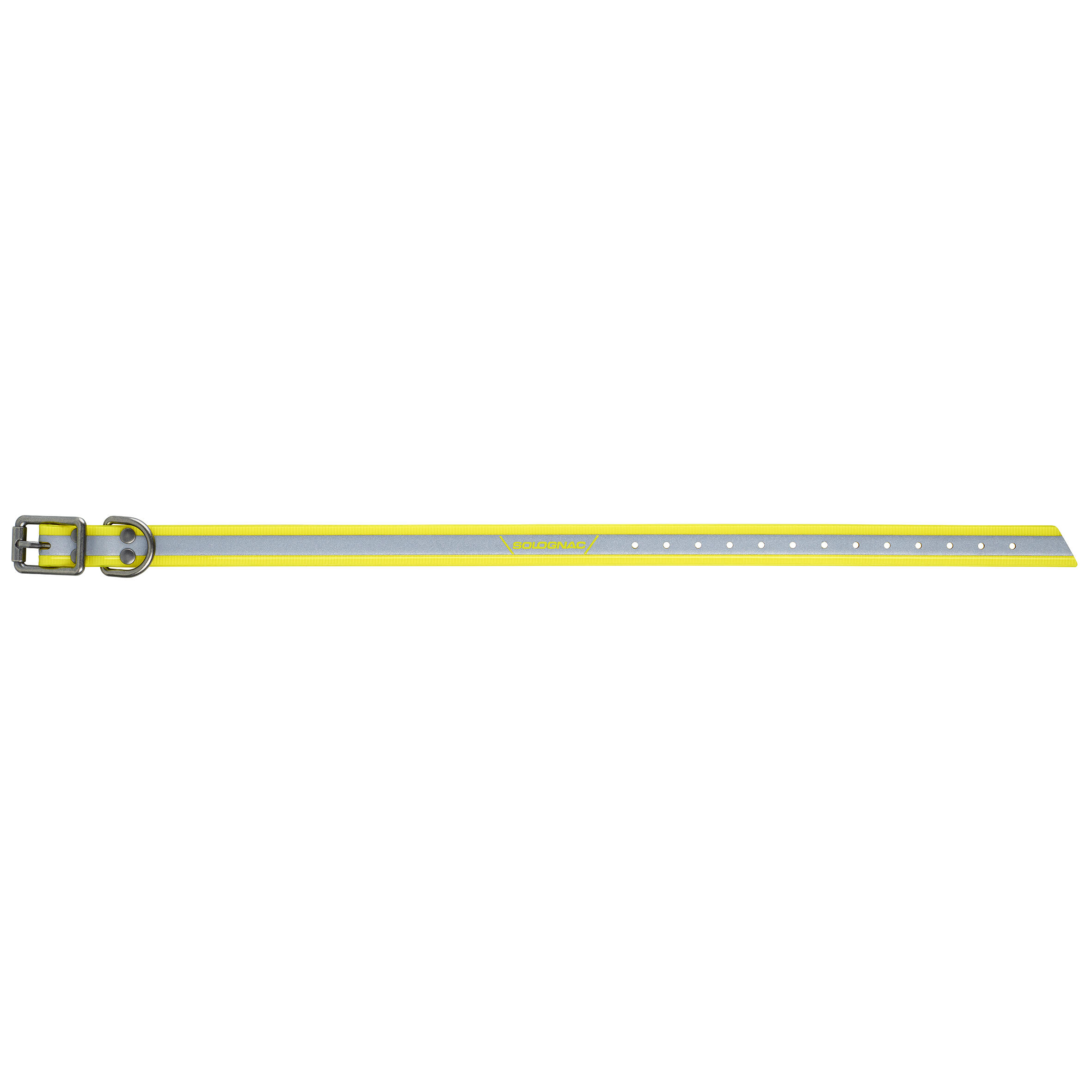 Yellow reflective dog collar 520 8/9