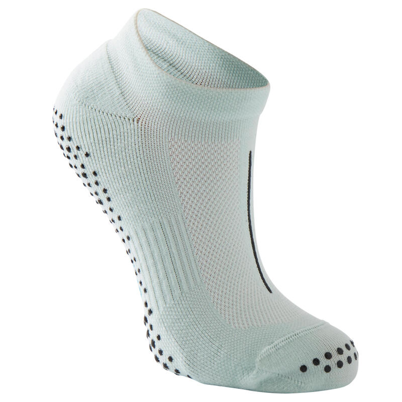 Chaussettes antidérapantes Fitness Femme - 500 Noir