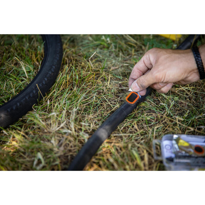 REMENDOS DE REPARAÇÃO DE CÂMARA DE AR PARA BICICLETA DE PEQUENO FORMATO