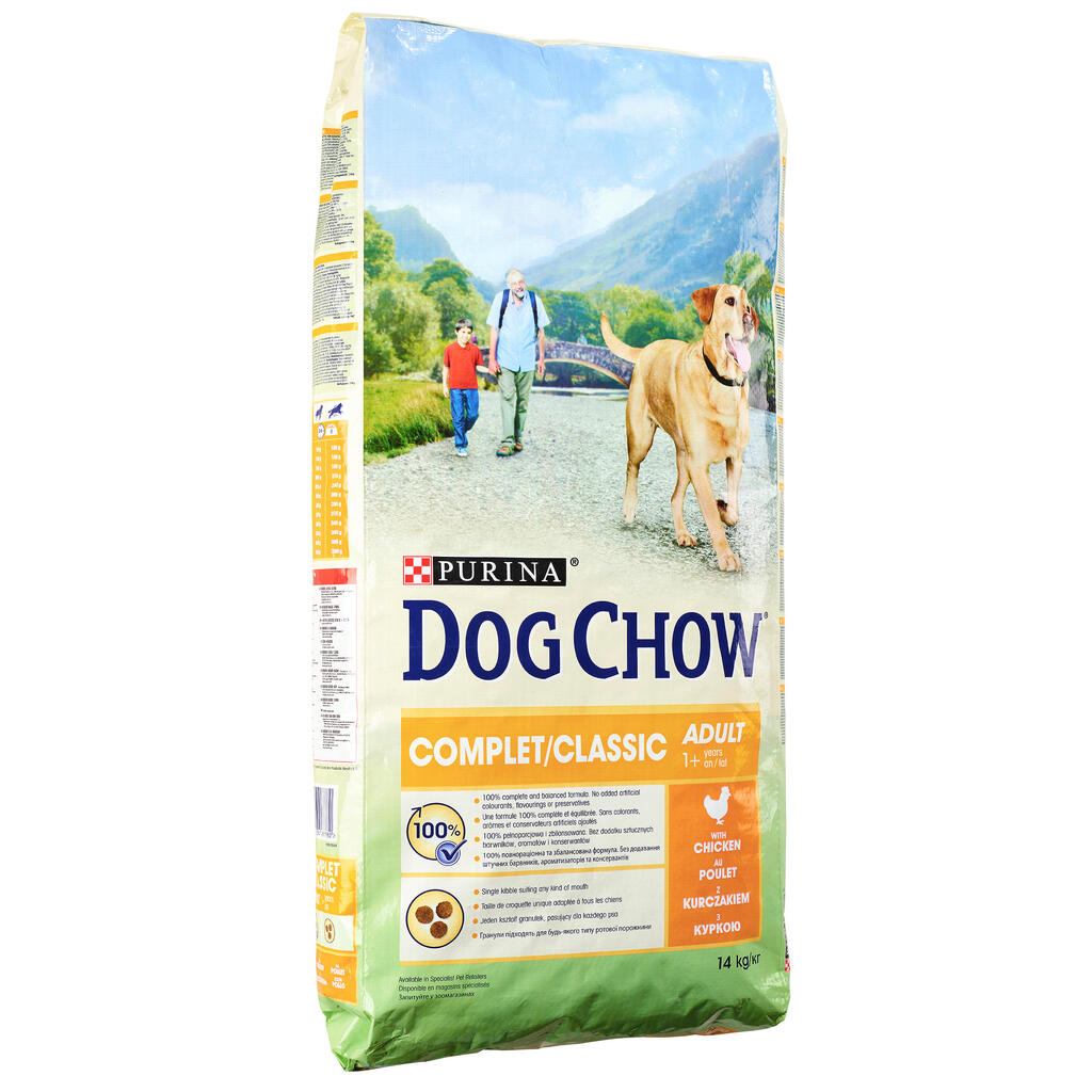 Suché krmivo pre psy Dog Chow Complet/Classic s kuracím mäsom 14 kg