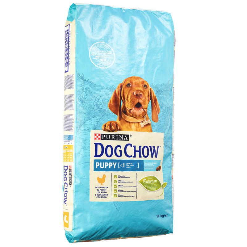 Pienso Perro Caza Purina Dog Chow Puppy Cachorro Alimentacion Junior Pollo 14 Kg