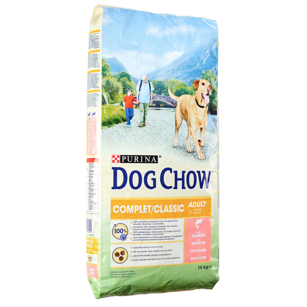 Pilnvērtīga suņu barība “Dog Chow”, 14 kg, ar lasi