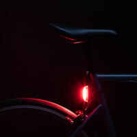 Powerful front and rear USB LED bike light set