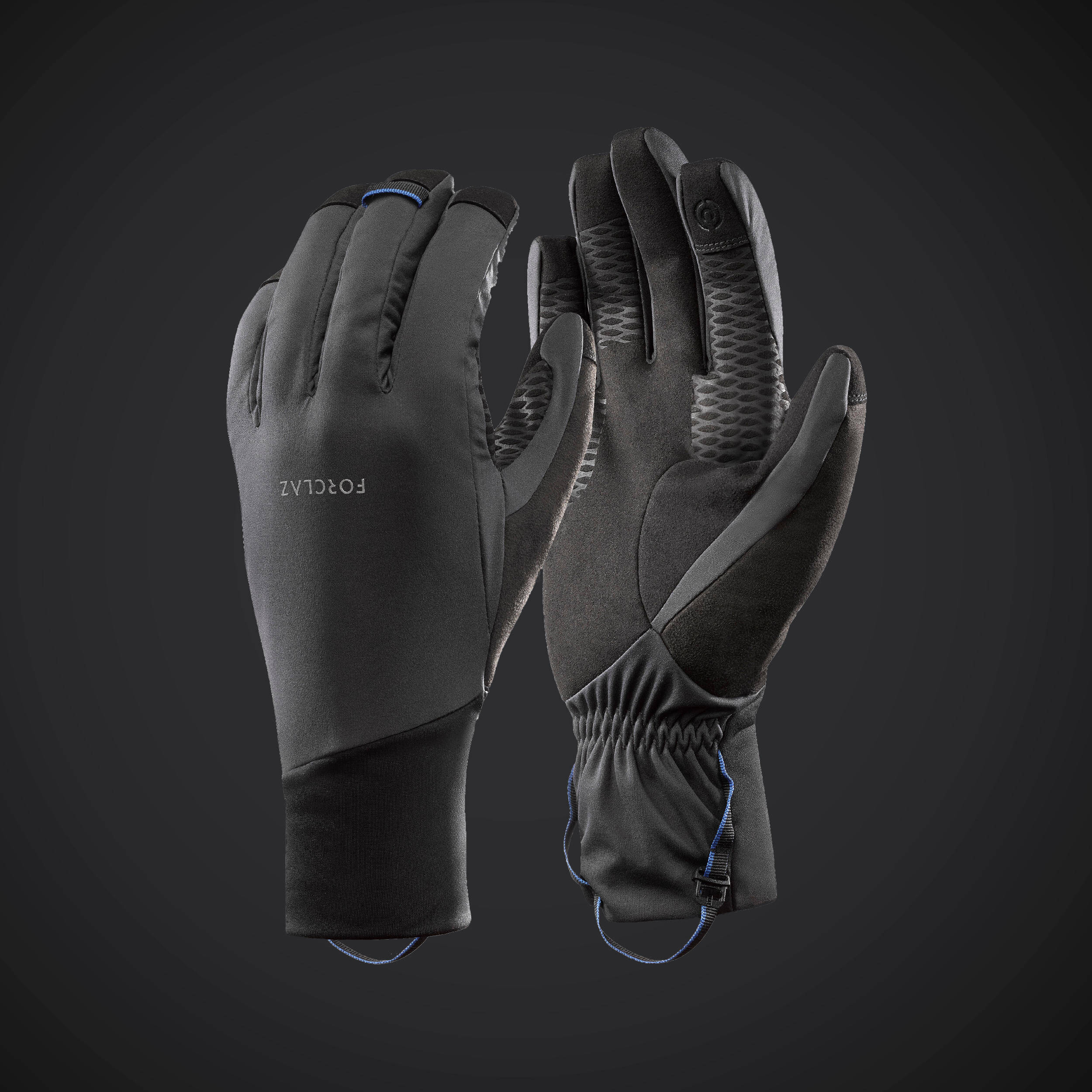 Adult Windproof Mountain Trekking Gloves - TREK 900 Grey   -  2