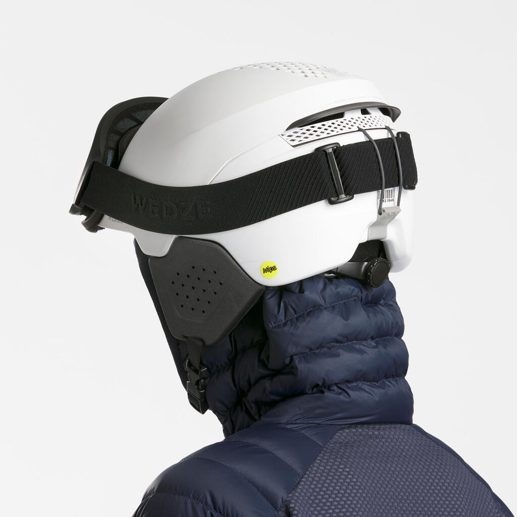 Dámska prešívaná lyžiarska bunda FR900 sivá