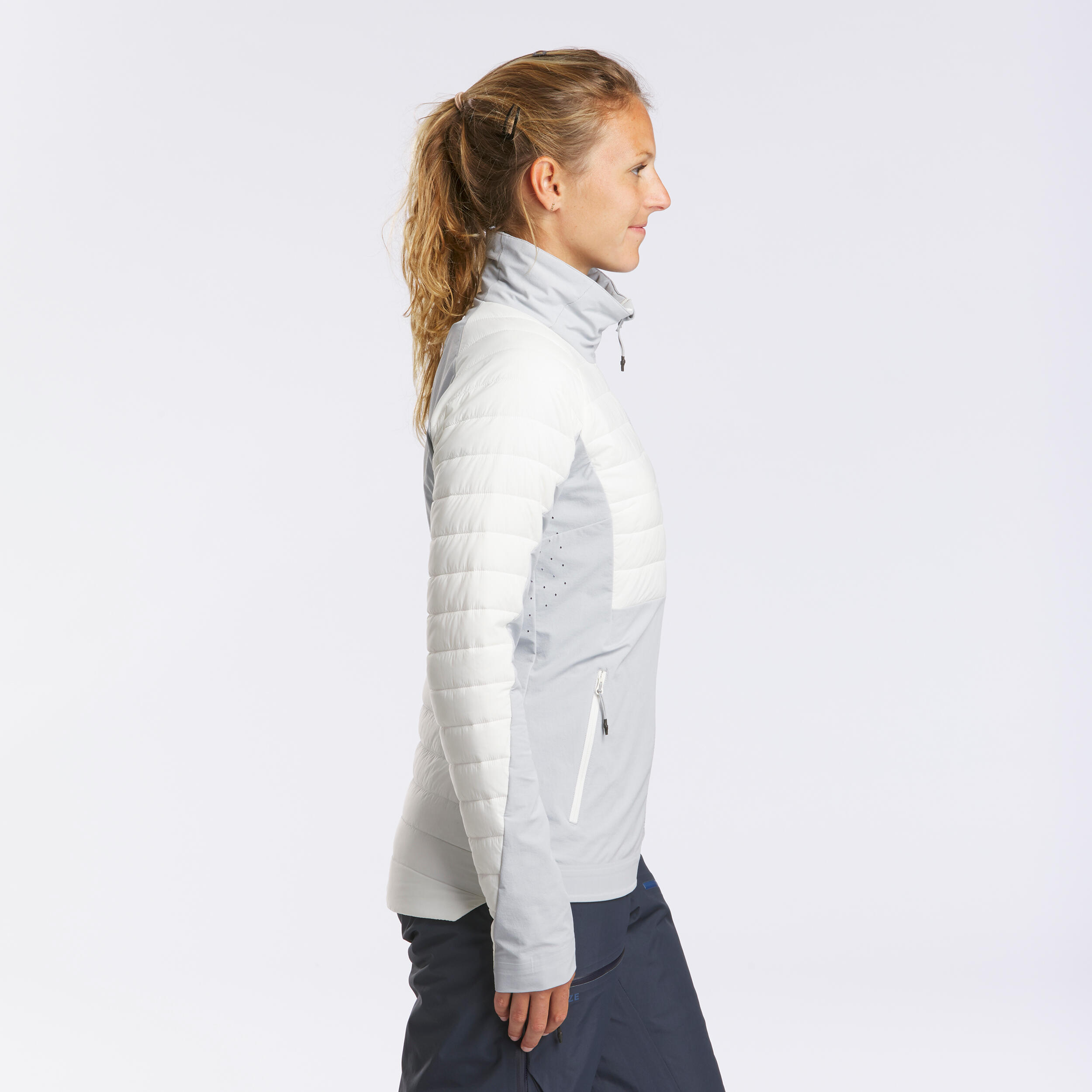 Unterziehjacke Damen Freeride leicht - FR900 grau 2/7