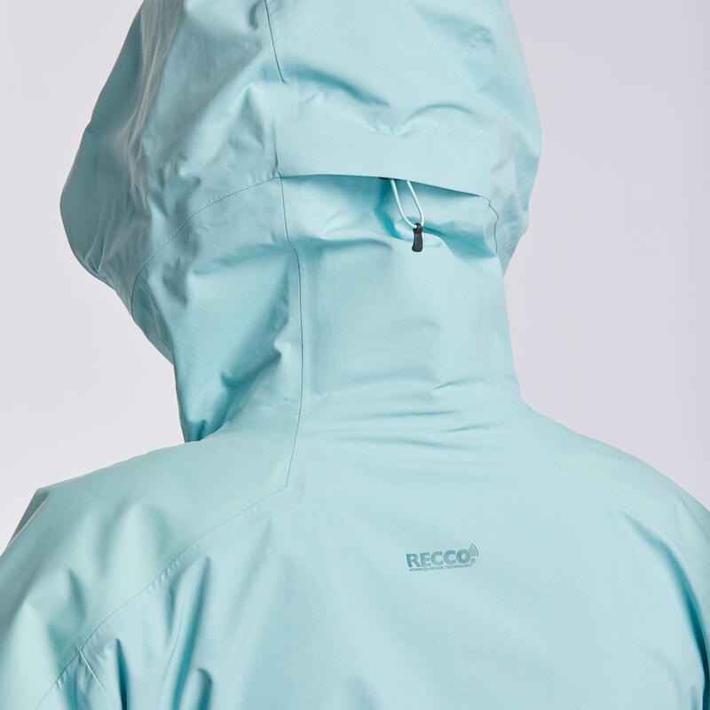 Women's Ski Jacket FR900 Turquoise