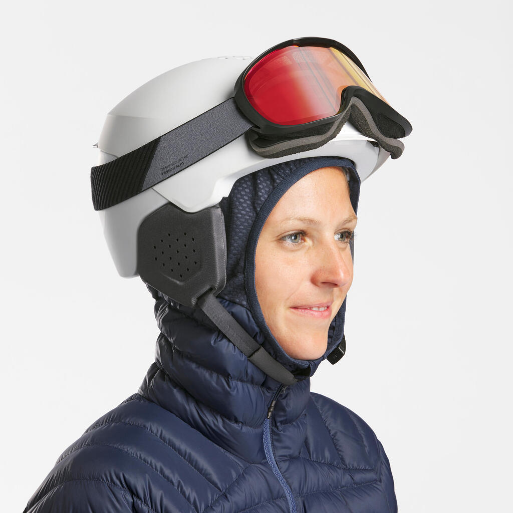 WOMEN'S SKI FINE  AND WARM DOWN JACKET - FR900 - NAVY BLUE