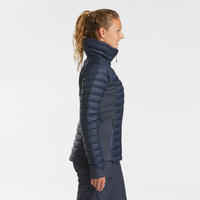 WOMEN'S SKI FINE  AND WARM DOWN JACKET - FR900 - NAVY BLUE