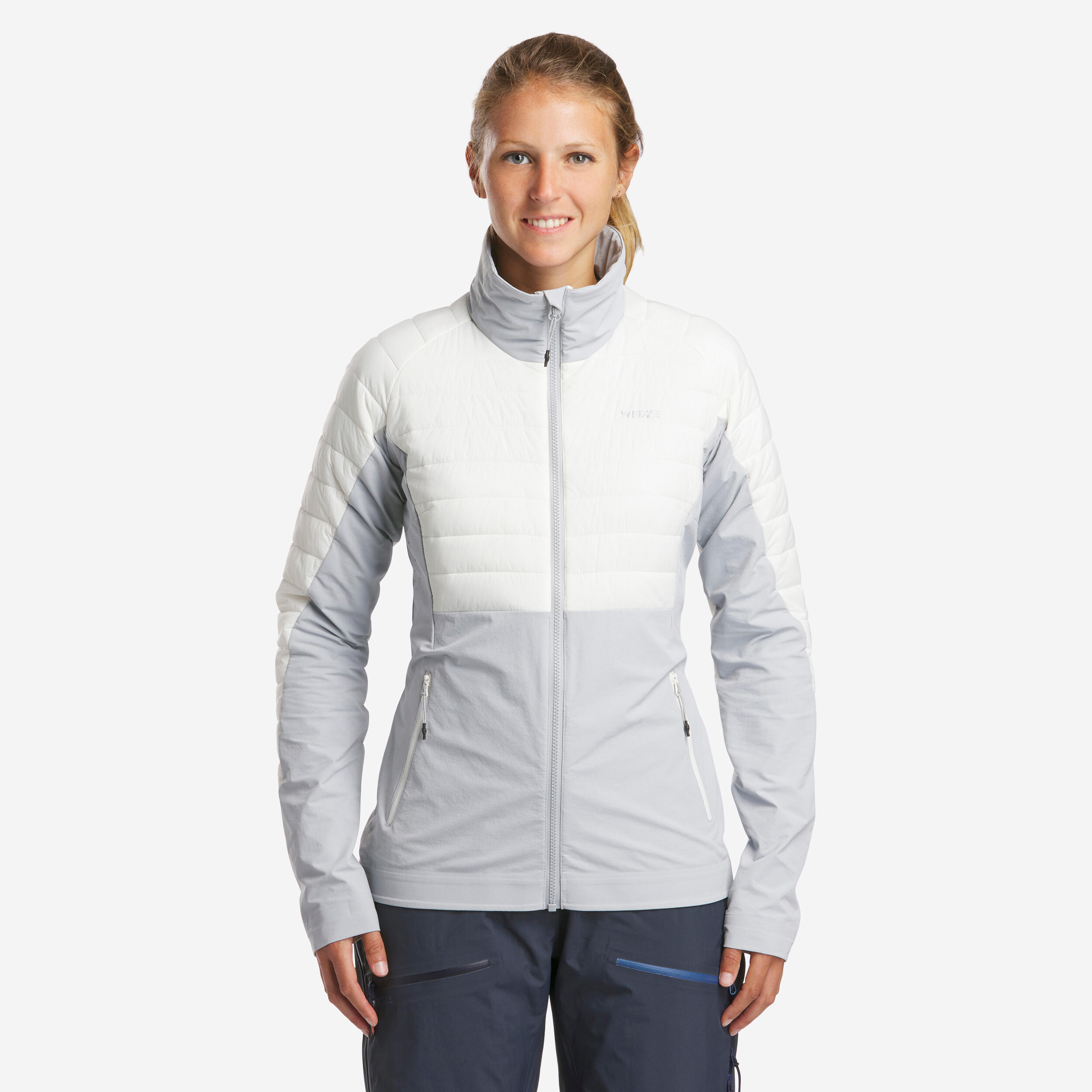 Decathlon | Sottogiacca sci donna FR900 LIGHT grigia |  Wedze