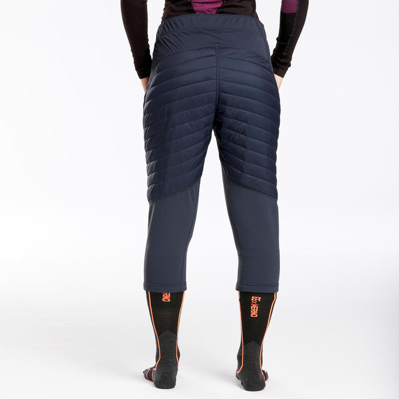 Sous-pantalon de ski chaud et respirant femme, FR 900 bleu