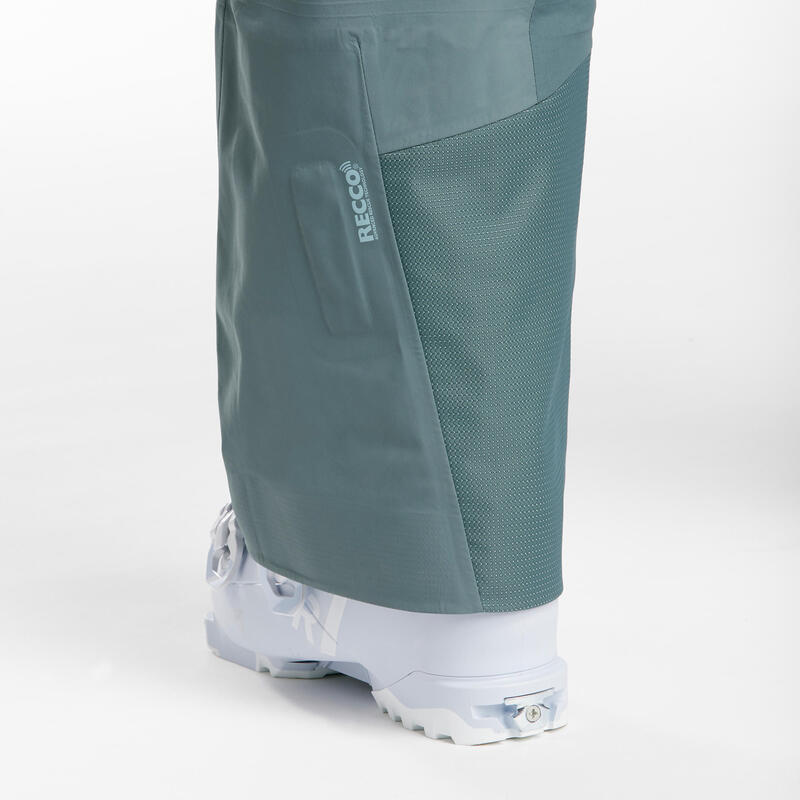 PANTALON SALOPETĂ SCHI FR900 VERDE DAMĂ