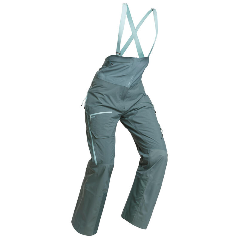 Pantalon salopette ski freeride femme Pant Ski FR900 F Vert