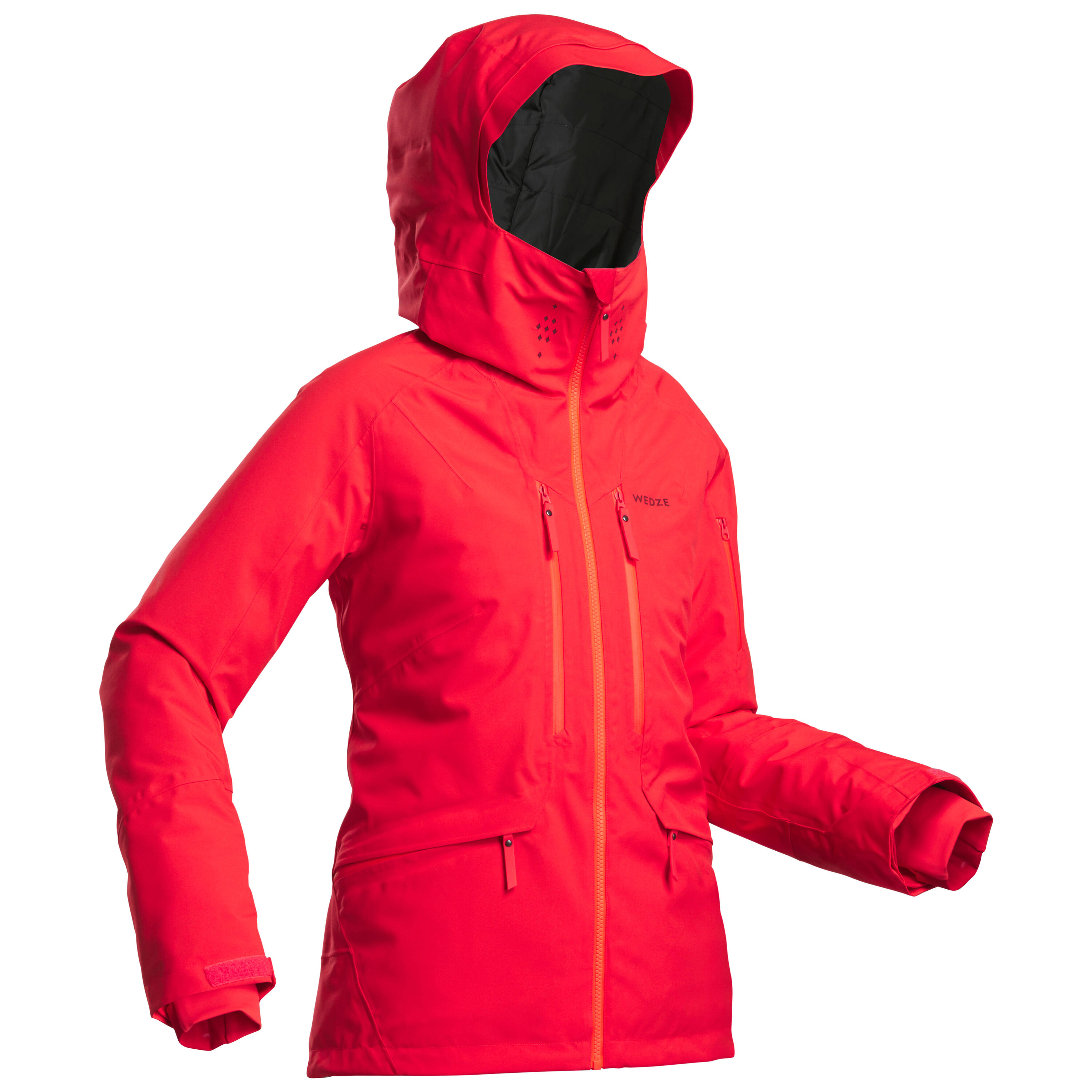 WEDZE Women’s Freeride SKI JACKET FR500 - Red