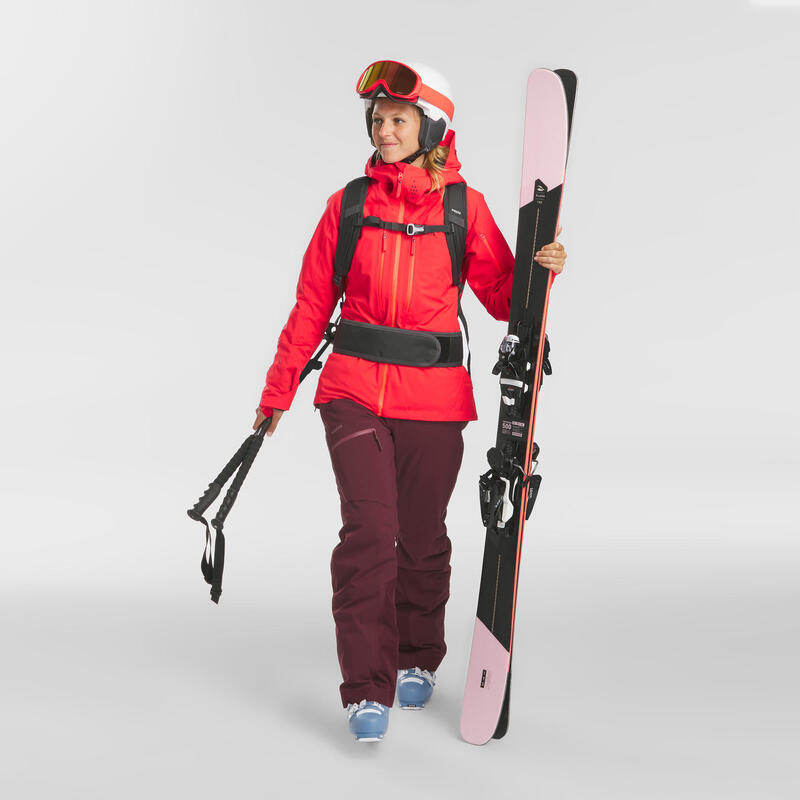 Women’s Freeride Ski Trousers - Burgundy