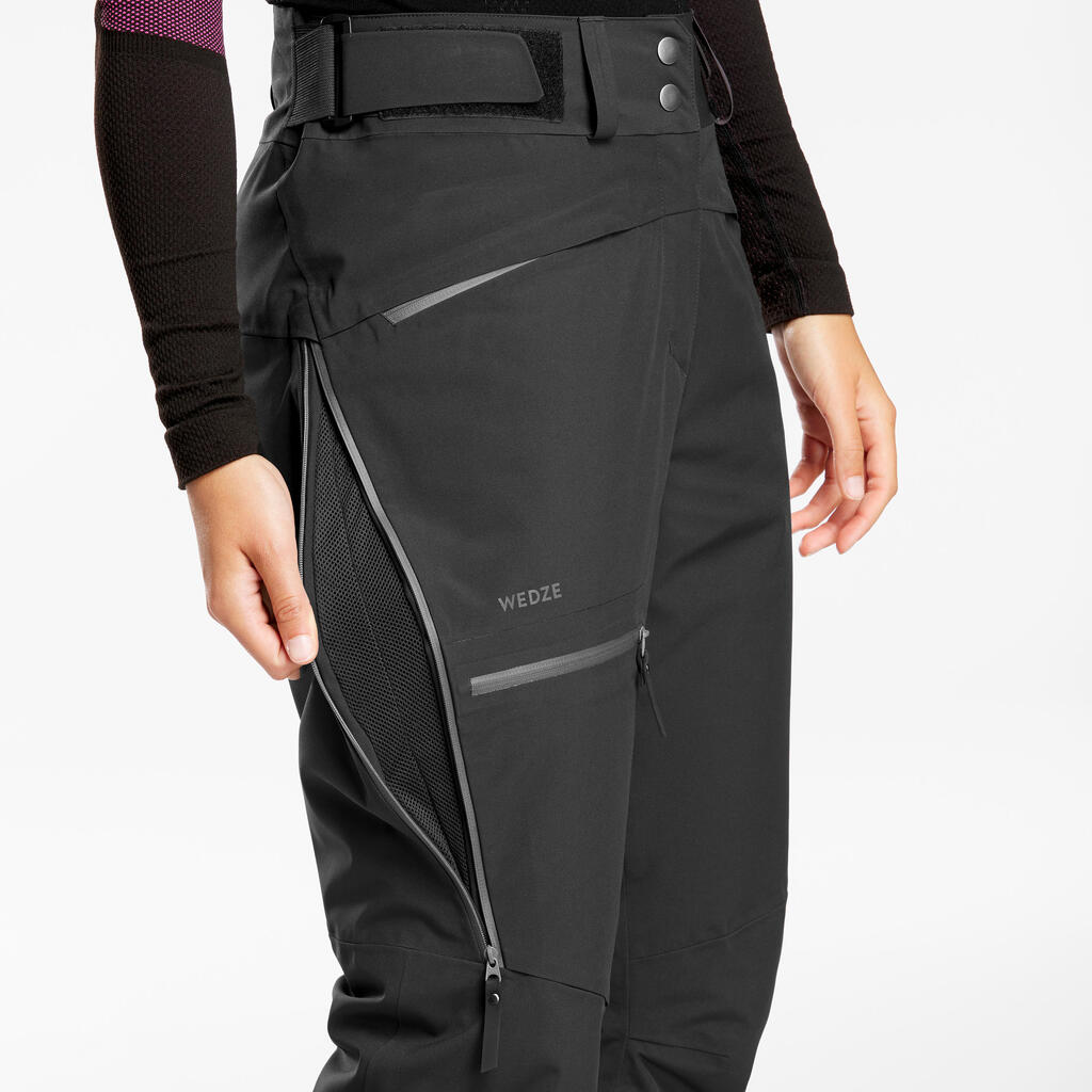 Skihose Freeride 500 Damen grau 