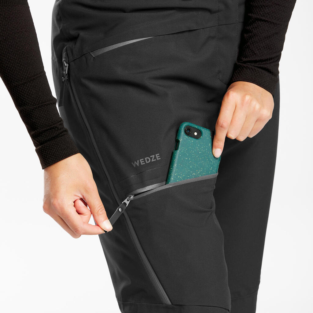 Skihose Freeride 500 Damen grau 