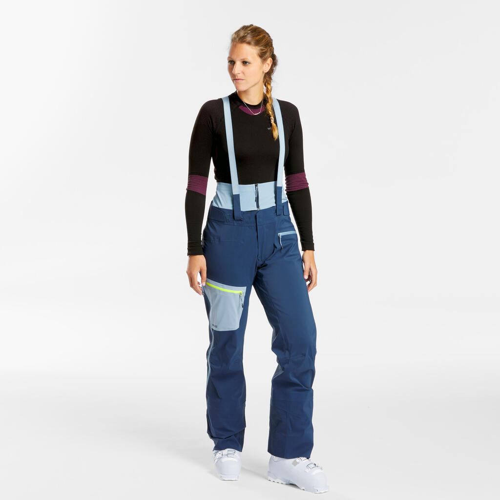 Skihose Tourenhose Tourenski Damen hellblau/ dunkelblau