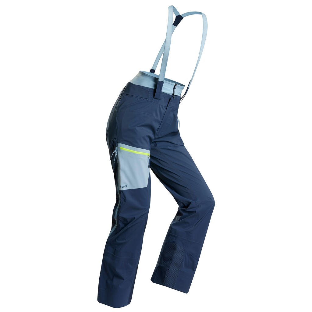 Skihose Tourenhose Tourenski Damen hellblau/ dunkelblau