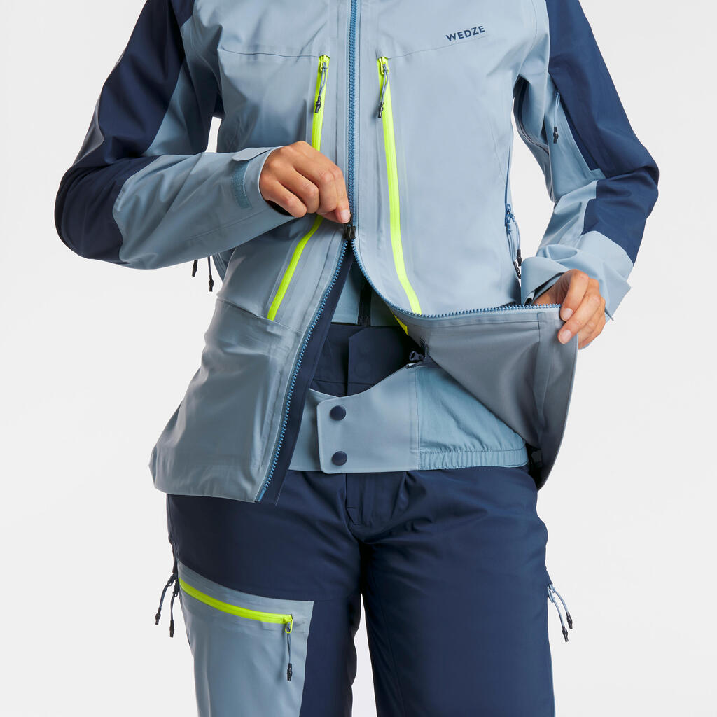 Skijacke Damen Touring - Mountain Touring blau 