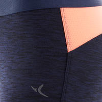 חליפת טרנינג סינתטית ומחממת להתעמלות דגם לבנות - כחול נייבי / קורל