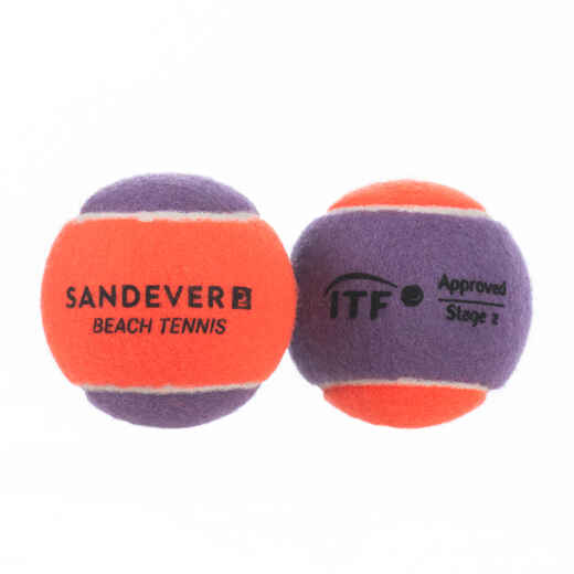 
      Beach Tennis Ball Twin-Pack BTB 900 S - Purple
  